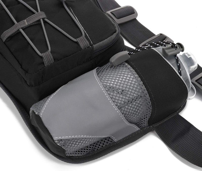 YUOTO Outdoor Fanny Pack with Water Bottle Holder for Walking Hiking Hydration belt Waist Bag - Water Bottle is Not Included - Image 4